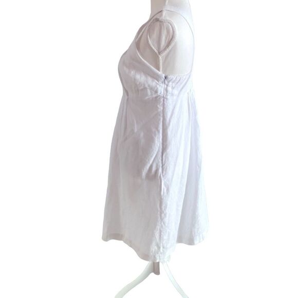 Mercer & Madison White Linen Sundress Size 6 - Picture 3 of 6